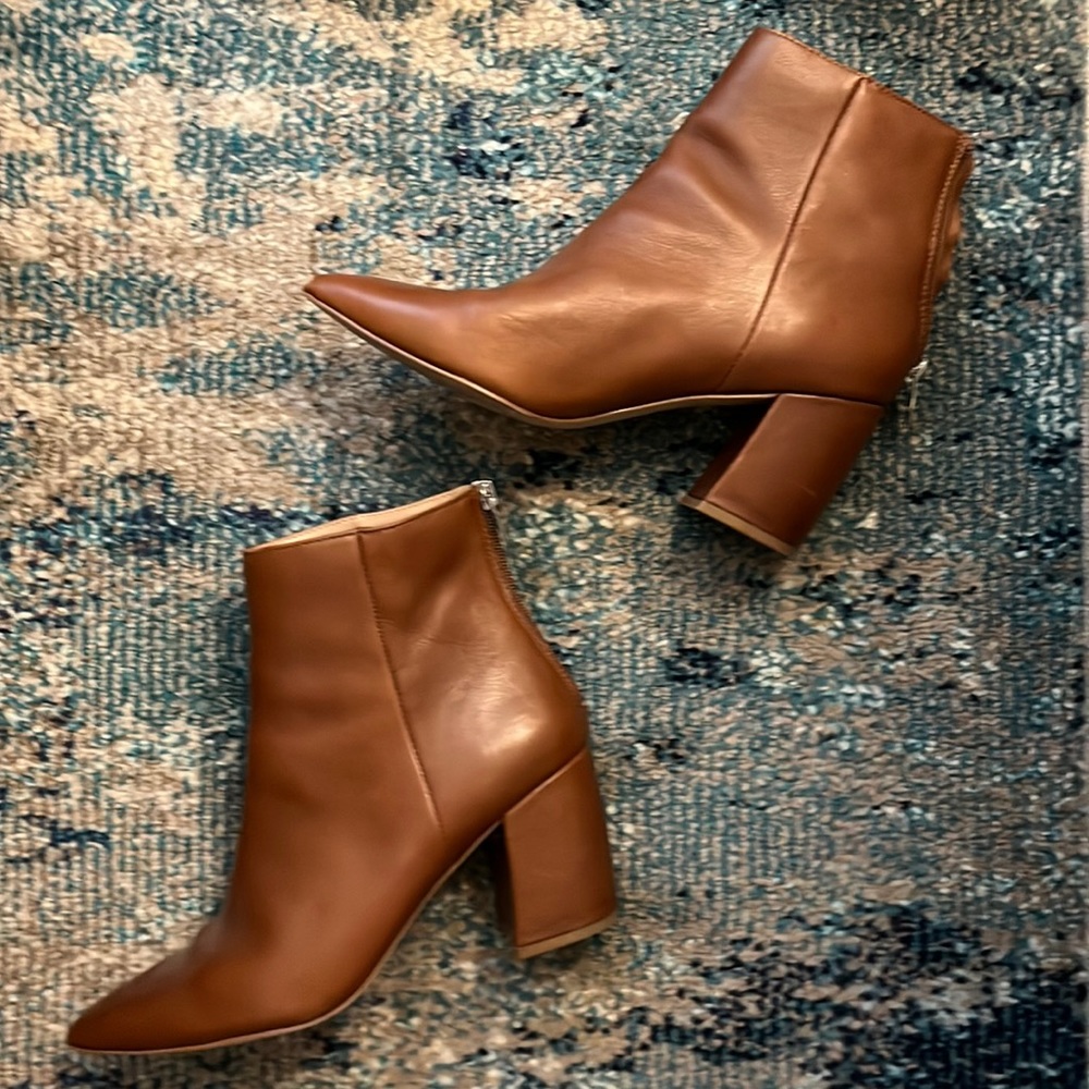 Steve Madden Brown Leather Bootie